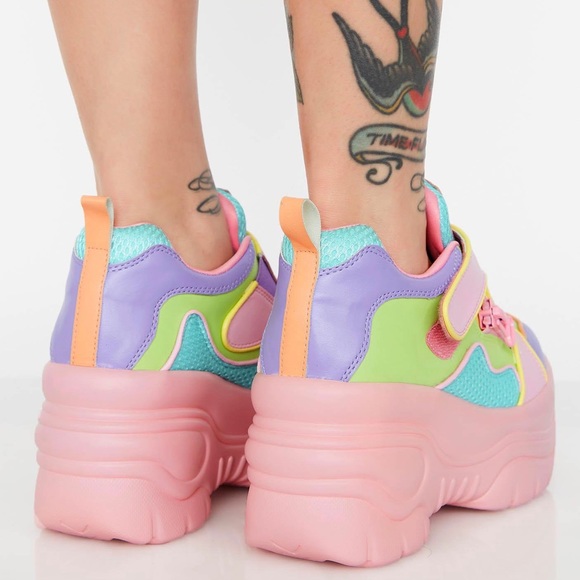 Dolls Kill Shoes Yru Matrixx 2 Pastel Rainbow Sneakers Poshmark